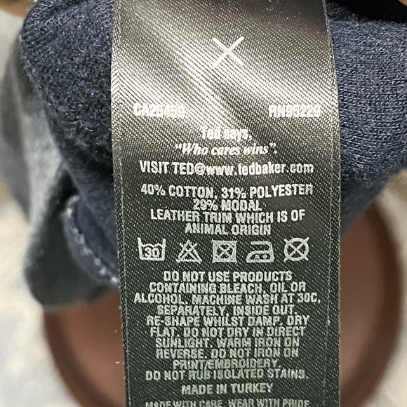 Ted Baker full zip sweater grey size XL - Picture 4 of 5